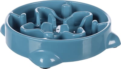Anti schrokbak hond – slow feeder – voerbak hond – Ø21,5 cm – 800ml – Flamingo voerbak Beno – petrol – rond