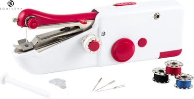 Equivera Handnaaimachine - Handig voor onderweg en op reis - Mini naaimachine - Handnaaimachine elektrisch - Kleine naaimachine