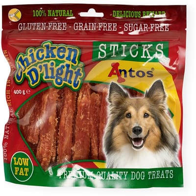 Antos - Chicken D'Light Sticks - 400 gram kip