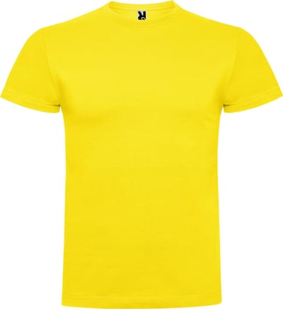 4 Pack Geel t-shirts Roly Braco 180 gram Premium maat S