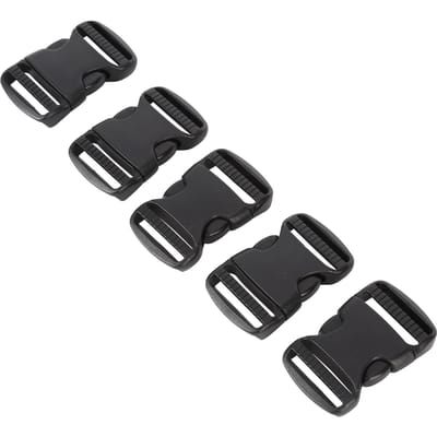 5 stuks Snelgesp Plastic Dubbel Verstelbare Riemgespen Vervanging DIY Handwerk voor Rugzak 32mm / 1.26in