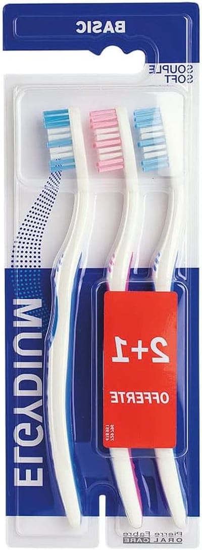 Zachte Tandenborstel - Mondhygiëne Borstel - Dagelijkse Verzorging - Ergonomische Handgreep - 3 Stuks - Blauw