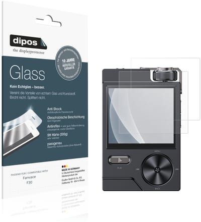 dipos – 2x Matte Pantserfolie geschikt voor Fanvace F30 | 9H Screenprotector