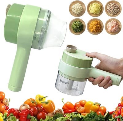 multifunctionele - Groenten Snijder - 4 in 1 - Snijmachine - Snijden - Groenten - mixer - Keuken gadget - Koken - Elektrisch - Oplaadbaar - Draagbaar -