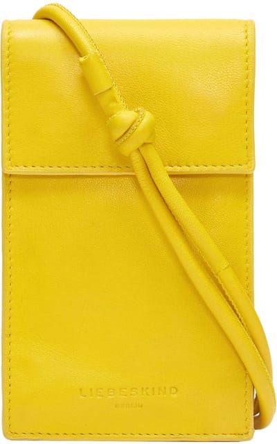 LIEBESKIND BERLIN Telefoontasje Schoudertas Seasonal Noos Sheep Natural Mobile Pouch Lemon Mosterdgeel