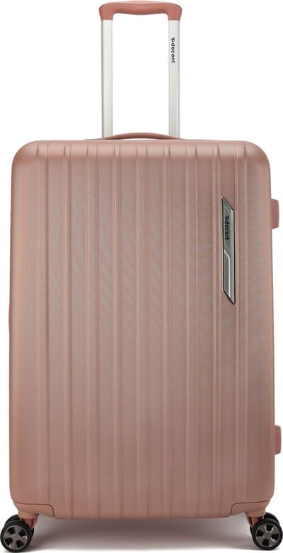 Decent PARADISO Grote koffer 76x45x30 – Grote maat trolley - Lichtgewicht koffer - Reiskoffer - Veilig TSA Cijferslot – Zalm