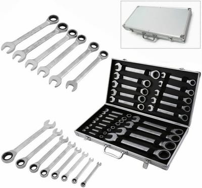 Ratel Steek Ringsleutelset 22-Delig 6-32 mm met Opbergkoffer - Chroom vanadium Staal