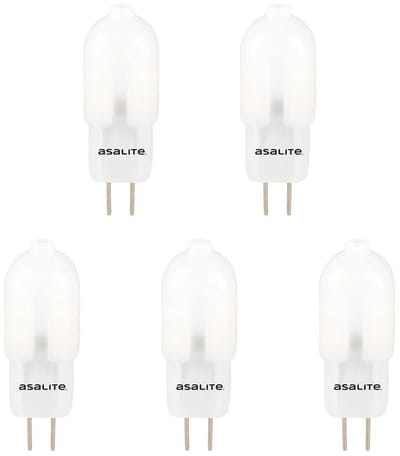 Asalite LED Lamp G4 Fitting - 1.5W = 13W - 110 Lumen - 3000K Warm Wit Licht - Niet Dimbaar - Insteeklampje 12V - 5 stuks
