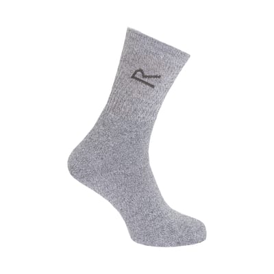 Regatta - Geweldige Outdoors Heren Katoenen Rich Casual Sokken (3 per Verpakking) (Grijs)