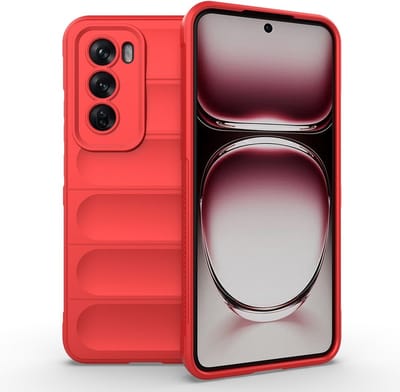 Coverup Hoesje - Geschikt voor OPPO Reno12 Pro Hoesje - Coverup Hands-On Rugged Back Cover - Rood
