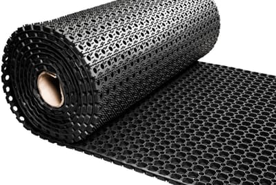 Gombase - Rubber ringmat op rol - Dikte 23 mm - Breedte 200 cm - 5 meter