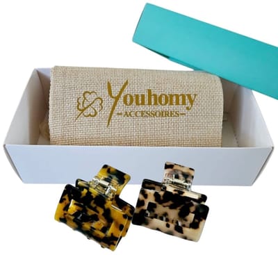 Dames Haarklemmen 2 stuks-Combiset 2x 53mm Hairclip Craw two pieces- Youhomy ACCESSOIRES Haarklemmen |Moederdag cadeau| Valentijnsdag cadeau- Haarklauw voor vrouwen, Dames | Cadeau set haarklemmen