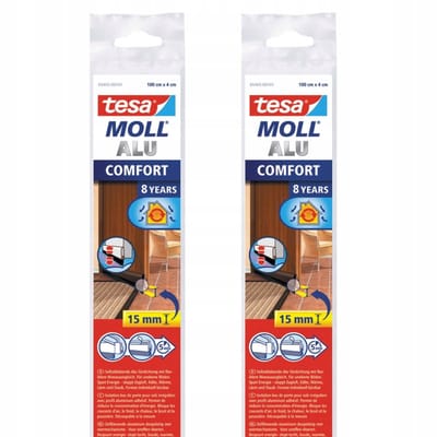 Tesa Tesamoll Comfort - Zelfklevend Borstelprofiel - 1m - Bruin