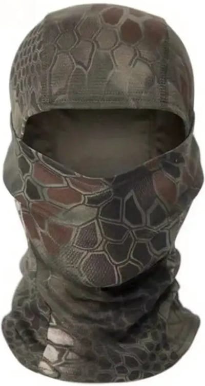 Livano Winter Masker - Balaclava - Ski Mask - Ski Masker - Bivakmuts - Full Face Mask - Zwart Groen