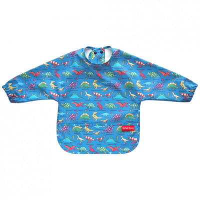 Dino waterproof slabbetje met lange mouwen - Tyrrell Katz