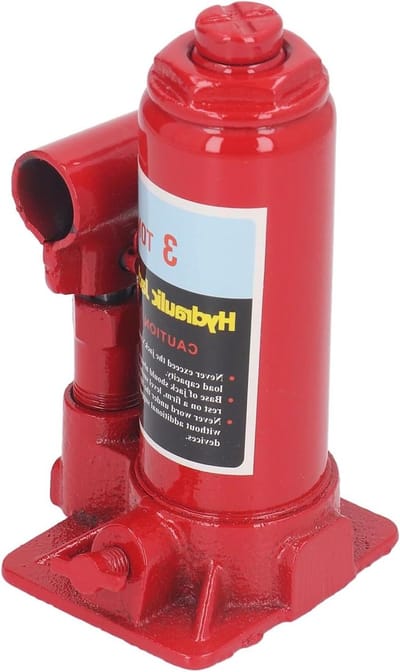 Hydraulische Krik - Fleskrik - Voertuigonderhoud - Sterke Lastdragende - 3 Ton - Zwart
