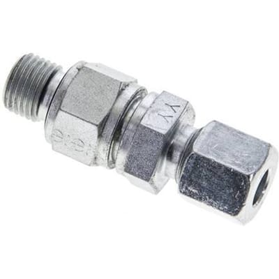 8L (M14x1.5) & G1/4'' Regeling-In Elektrolytisch verzinkt Stalen Terugslagklep Snijring Buitendraad 1-250 bar ISO 8434-1