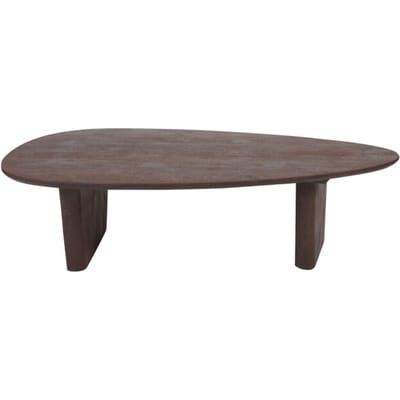 Salontafel Rudo 135 x 75 cm - Espresso Mangohout - Organisch - Japandi