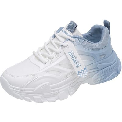 Zomer Casual Nieuwe Damesschoenen Buiten Lichtgewicht Ademend Sport Damesschoenen Alles-Passend Schokabsorberende Hardloopschoenen 40 white