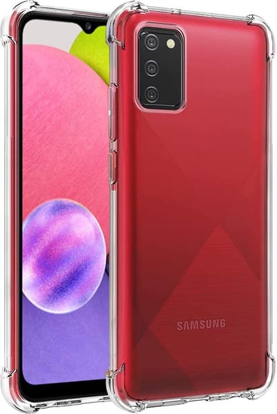 Hoesje geschikt voor Samsung Galaxy A31 - Clear Anti Shock Hybrid Armor Case Siliconen Back Cover Hoes Transparant
