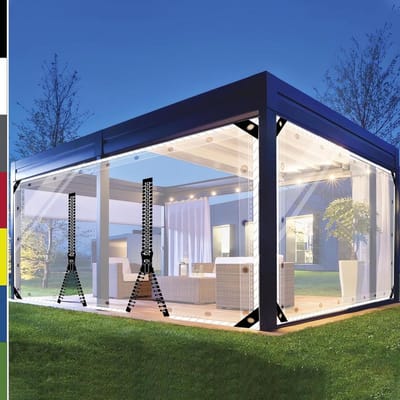 Transparant Zeil - Waterdicht PVC - Buiten Bescherming - Met Aluminium Ogen - 2m x 2m - Doorzichtig