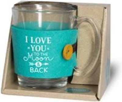 Theeglas - I love you - Zijden lint "Speciaal voor jou" - Cadeauverpakking