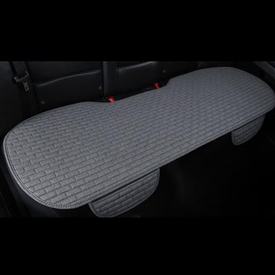 Autostoelkussens voor de achterbank, universele stoelbekleding, ademend en antislip, autostoelbeschermers voor auto's, SUV's en vrachtwagens,Achterste rij Athene grijs