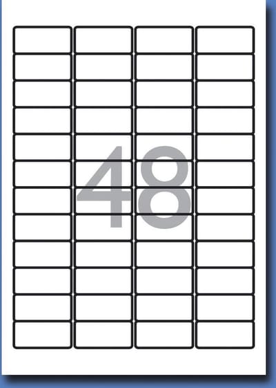 Decadry Etiketten / Labels 45.7 x 21.2 mm - 100 vel