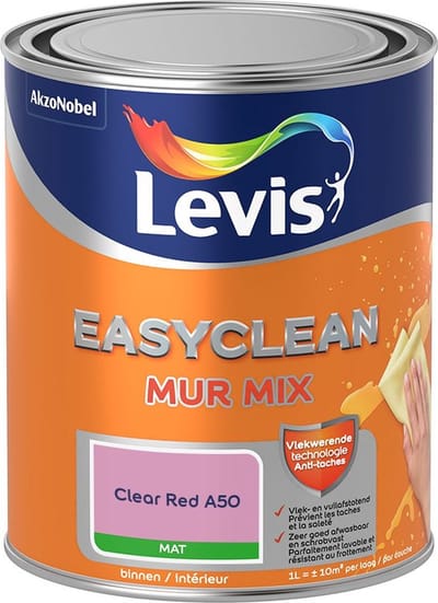 Levis - Easyclean Mur Mat Mix - Clear Red A50 - Mengverf - 1 L