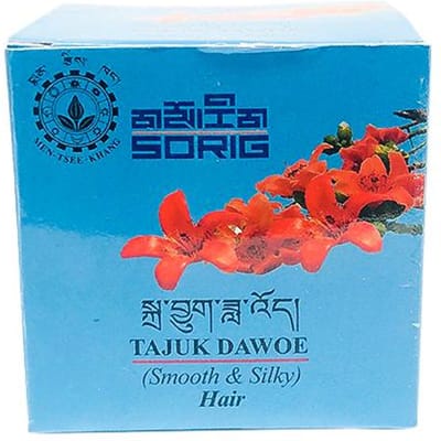 Tajuk Davoe: Tibetaanse haarcrème (40 gr), Tajuk Dawoe, Sorig 7.1875 blue