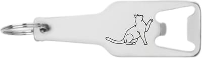 Akyol - katten flesopener - Katten - katten liefhebber - best friends - kat - poes - dieren liefhebbers - 105 x 25mm