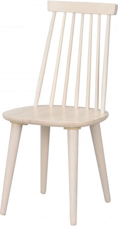 Rowico Home Lotta Houten Spijlenstoel Whitewash - Eetkamerstoel - Hout - Modern - Scandinavisch