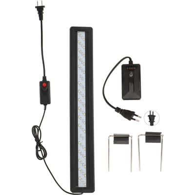 LED Aquariumlamp 6W 3 Kleurmodi Timerfunctie Aquariumlamp voor 20 Inch tot 24 Inch Aquarium