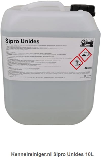 KennelReiniger.nl Sipro Unides 10L desinfecterend middel concentraat
