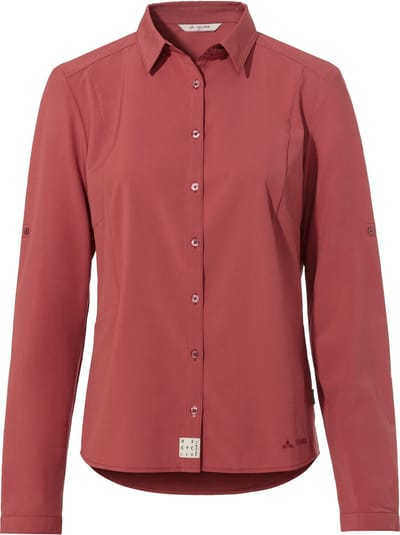 Vaude Women's Rosemoor LS Shirt IV - Outdoorblouse - Dames - Brick - Maat 38