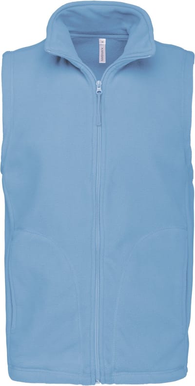 Kariban Bodywarmer van microfleece heren K913 - sky blue - 5XL