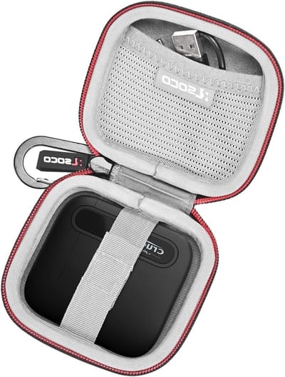Draagbare SSD Case voor 1TB/2TB/4TB/500GB - Bescherming, Opberging en Stijl voor Externe Opslag