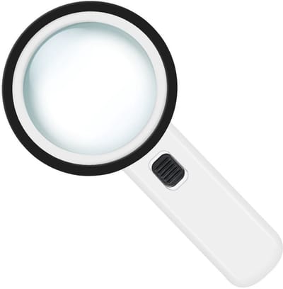 Dailygoods - Handheld Vergrootglas met 18 LED Verlichting en 3 Instellingen