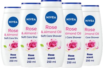NIVEA Douchegel - Rose & Almond Oil Voordeelverpakking 6 x 250 ml