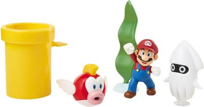Jakks Pacific Super Mario Underwater Diorama Set-Standaard (Diversen) Nieuw
