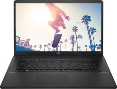 HP 17-cn0104na Intel® Pentium® Silver N5030 Laptop 43,9 cm (17.3") Full HD 8 GB DDR4-SDRAM 128 GB SSD Wi-Fi 5 (802.11ac) Windows 11 Home in S mode Zwart