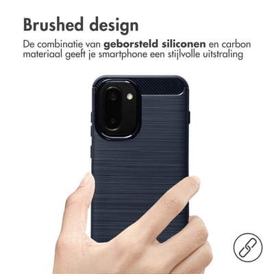 imoshion Hoesje - Geschikt voor OnePlus 15R - Brushed Backcover - Donkerblauw
