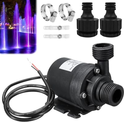 Borstelloze waterpomp voor aquarium en vijver - mini keramische dompelpomp 800 l/u