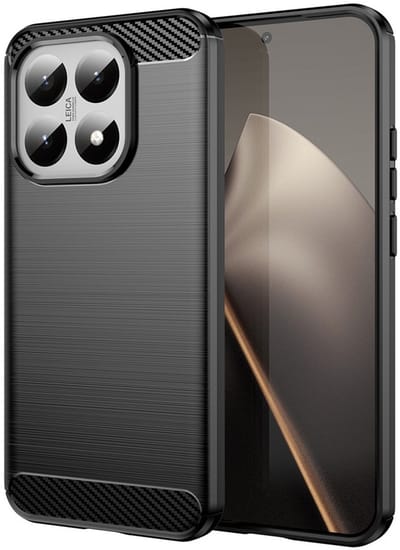 Coverup Hoesje - Geschikt voor Xiaomi 15T Hoesje - Coverup Armor Brushed TPU Back Cover - Zwart