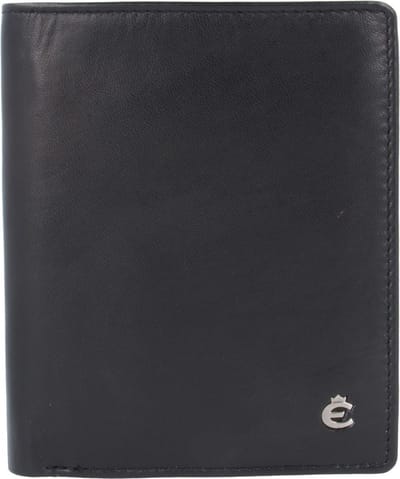Esquire Harry portemonnee leer 9 cm - Jongens - Staand formaat - schwarz