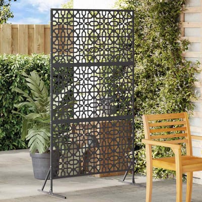 vidaXL - Privacyscherm - 100 - x - 50 - x - 180 - cm - Staal - Zwart