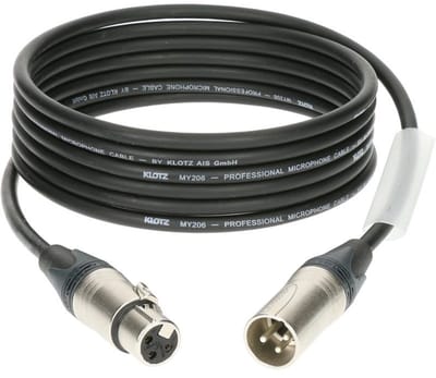 Klotz 3XM1S1N050 M1 microfoonkabel Neutrik nikkel 3p XLR 5m