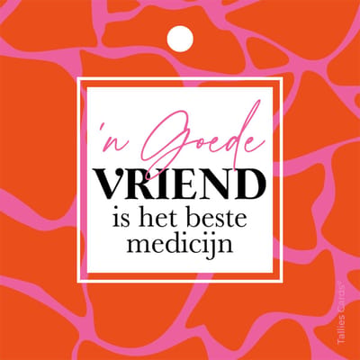 Tallies Cards - Goede Vriend - klein - WILDcards