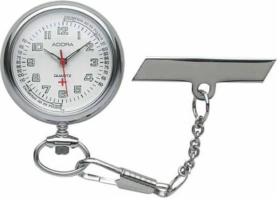 Adora verpleegster horloge SBO,OU zilverkleurig