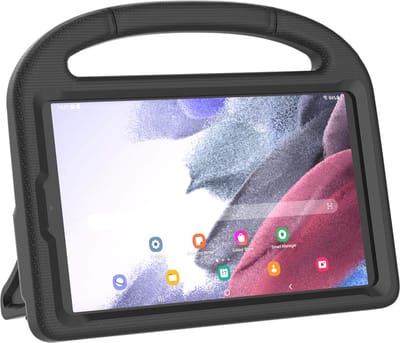 Tablet Beschermhoes geschikt voor Samsung Galaxy Tab A8 10.5 X200/X205 (2021) | Volledig bescherming | Kindvriendelijk Cover | Hoes voor Kinderen met Standaard | Kinderhoes met handvat - Zwart